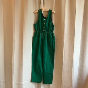 Vibrant Teal Kids Overalls